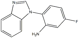 2-(1H-1,3-benzodiazol-1-yl)-5-fluoroaniline,,结构式