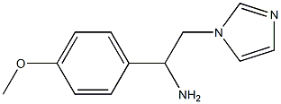 2-(1H-imidazol-1-yl)-1-(4-methoxyphenyl)ethanamine Struktur