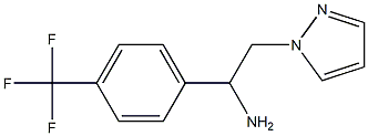 2-(1H-pyrazol-1-yl)-1-[4-(trifluoromethyl)phenyl]ethan-1-amine Structure