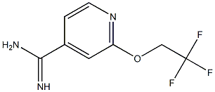 2-(2,2,2-trifluoroethoxy)pyridine-4-carboximidamide 结构式