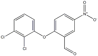 2-(2,3-dichlorophenoxy)-5-nitrobenzaldehyde Structure