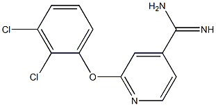 2-(2,3-dichlorophenoxy)pyridine-4-carboximidamide Structure