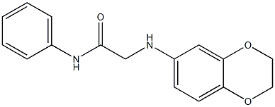 2-(2,3-dihydro-1,4-benzodioxin-6-ylamino)-N-phenylacetamide Struktur