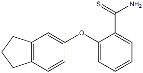 2-(2,3-dihydro-1H-inden-5-yloxy)benzene-1-carbothioamide Structure