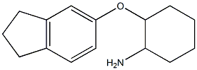 2-(2,3-dihydro-1H-inden-5-yloxy)cyclohexan-1-amine Struktur