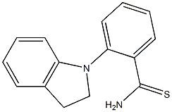 2-(2,3-dihydro-1H-indol-1-yl)benzene-1-carbothioamide 结构式