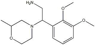 2-(2,3-dimethoxyphenyl)-2-(2-methylmorpholin-4-yl)ethanamine,,结构式