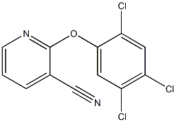 2-(2,4,5-trichlorophenoxy)pyridine-3-carbonitrile,,结构式
