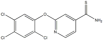2-(2,4,5-trichlorophenoxy)pyridine-4-carbothioamide Structure