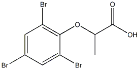 2-(2,4,6-tribromophenoxy)propanoic acid Structure