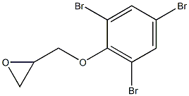 2-(2,4,6-tribromophenoxymethyl)oxirane,,结构式