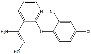 2-(2,4-dichlorophenoxy)-N'-hydroxypyridine-3-carboximidamide 化学構造式