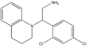 2-(2,4-dichlorophenyl)-2-(1,2,3,4-tetrahydroquinolin-1-yl)ethan-1-amine,,结构式