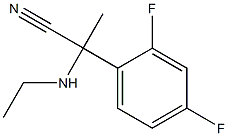 2-(2,4-difluorophenyl)-2-(ethylamino)propanenitrile Struktur