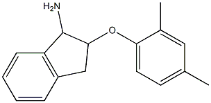 2-(2,4-dimethylphenoxy)-2,3-dihydro-1H-inden-1-ylamine,,结构式