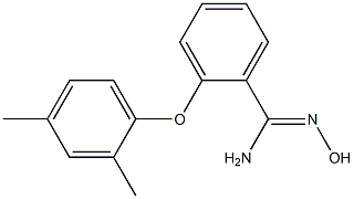 2-(2,4-dimethylphenoxy)-N'-hydroxybenzene-1-carboximidamide 结构式