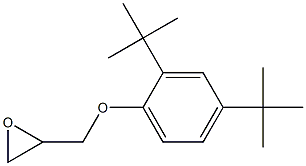 2-(2,4-di-tert-butylphenoxymethyl)oxirane Structure