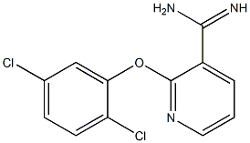 2-(2,5-dichlorophenoxy)pyridine-3-carboximidamide 化学構造式