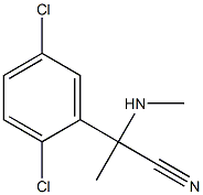 2-(2,5-dichlorophenyl)-2-(methylamino)propanenitrile Structure