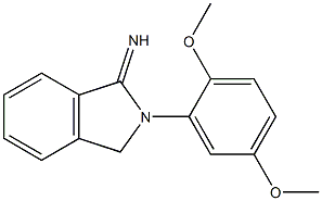 2-(2,5-dimethoxyphenyl)-2,3-dihydro-1H-isoindol-1-imine Structure