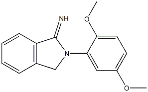 2-(2,5-dimethoxyphenyl)-2,3-dihydro-1H-isoindol-1-imine 化学構造式