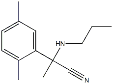 2-(2,5-dimethylphenyl)-2-(propylamino)propanenitrile,,结构式