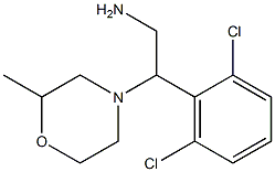 2-(2,6-dichlorophenyl)-2-(2-methylmorpholin-4-yl)ethan-1-amine Struktur