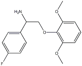 2-(2,6-dimethoxyphenoxy)-1-(4-fluorophenyl)ethanamine,,结构式