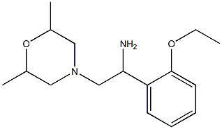 2-(2,6-dimethylmorpholin-4-yl)-1-(2-ethoxyphenyl)ethanamine,,结构式