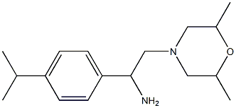 2-(2,6-dimethylmorpholin-4-yl)-1-[4-(propan-2-yl)phenyl]ethan-1-amine