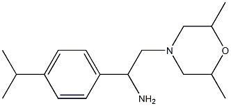 2-(2,6-dimethylmorpholin-4-yl)-1-[4-(propan-2-yl)phenyl]ethan-1-amine|