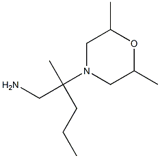 2-(2,6-dimethylmorpholin-4-yl)-2-methylpentan-1-amine 化学構造式