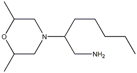 2-(2,6-dimethylmorpholin-4-yl)heptan-1-amine,,结构式