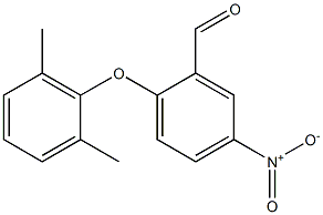 2-(2,6-dimethylphenoxy)-5-nitrobenzaldehyde 化学構造式