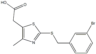 2-(2-{[(3-bromophenyl)methyl]sulfanyl}-4-methyl-1,3-thiazol-5-yl)acetic acid