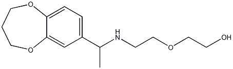 2-(2-{[1-(3,4-dihydro-2H-1,5-benzodioxepin-7-yl)ethyl]amino}ethoxy)ethan-1-ol 结构式