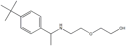2-(2-{[1-(4-tert-butylphenyl)ethyl]amino}ethoxy)ethan-1-ol 化学構造式