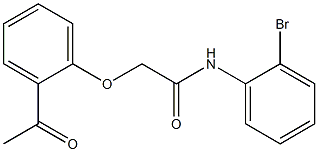 2-(2-acetylphenoxy)-N-(2-bromophenyl)acetamide 结构式