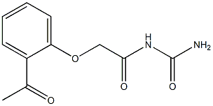 2-(2-acetylphenoxy)-N-(aminocarbonyl)acetamide Struktur