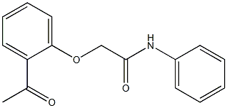 2-(2-acetylphenoxy)-N-phenylacetamide Structure
