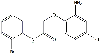 2-(2-amino-4-chlorophenoxy)-N-(2-bromophenyl)acetamide Structure