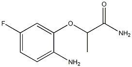 2-(2-amino-5-fluorophenoxy)propanamide Struktur