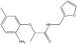 2-(2-amino-5-methylphenoxy)-N-(furan-2-ylmethyl)propanamide