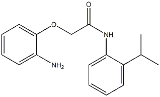 2-(2-aminophenoxy)-N-[2-(propan-2-yl)phenyl]acetamide,,结构式