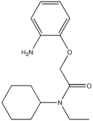 2-(2-aminophenoxy)-N-cyclohexyl-N-ethylacetamide,,结构式