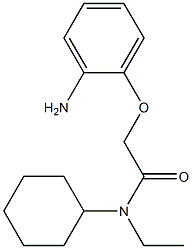 2-(2-aminophenoxy)-N-cyclohexyl-N-ethylacetamide Structure