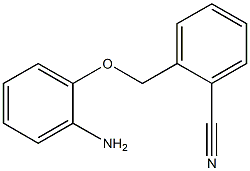 2-(2-aminophenoxymethyl)benzonitrile,,结构式