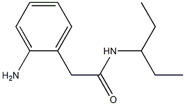 2-(2-aminophenyl)-N-(1-ethylpropyl)acetamide,,结构式