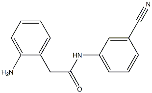 2-(2-aminophenyl)-N-(3-cyanophenyl)acetamide Structure