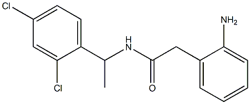 2-(2-aminophenyl)-N-[1-(2,4-dichlorophenyl)ethyl]acetamide Structure